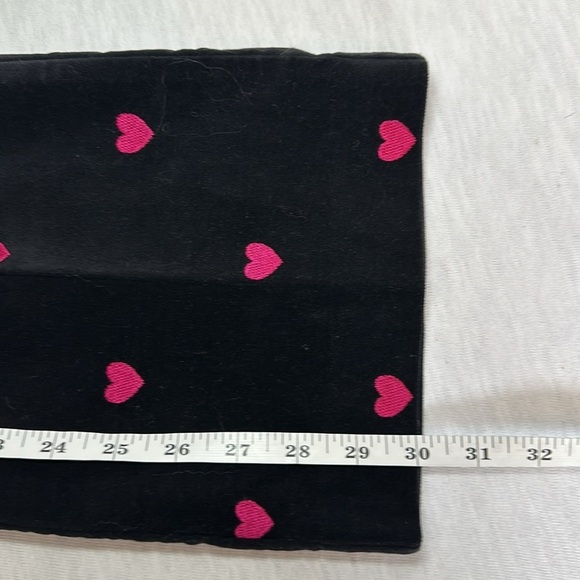 LILLY PULITZER Black Embroidered Hearts Stretch Velveteen Pants Women’s Size 6 - Picture 9 of 14